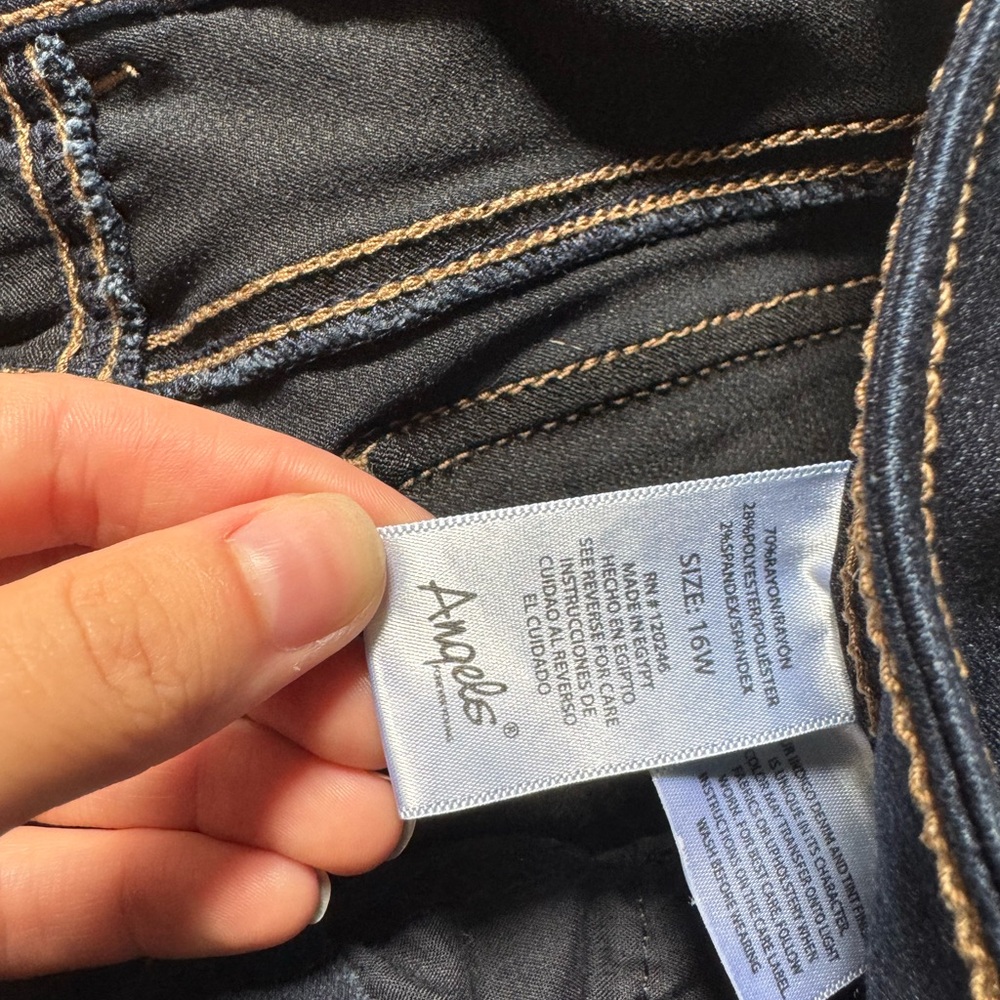 Angels Midnight Blue Jeans 16W - Picture 3 of 5